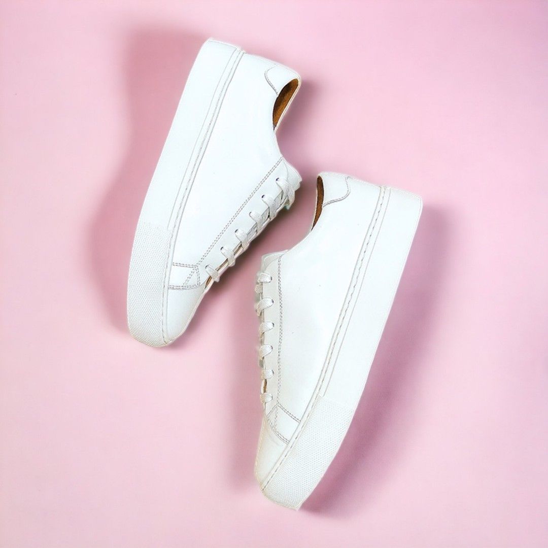 White Minimalist Sneaker Lace-Ups — dolce vita MEN