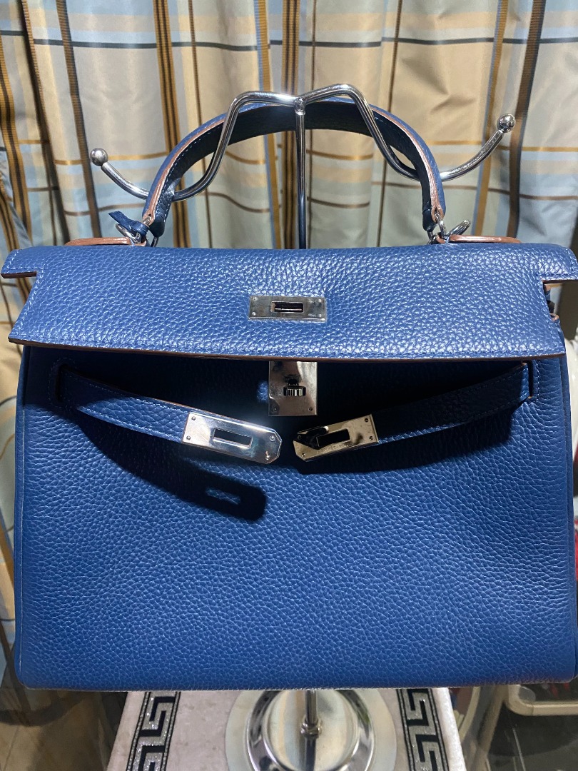 Hermes Birkin Dark Blue For Women Gold-Toned Hardware 11in/30cm in