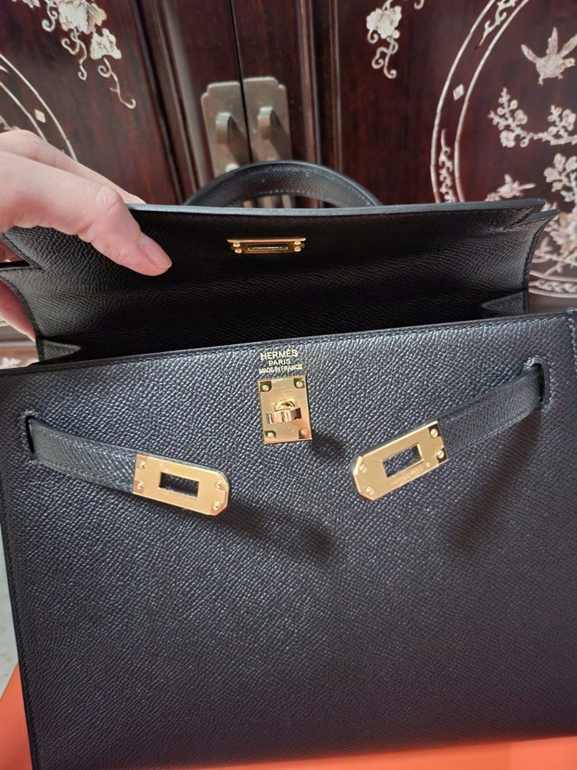 Best Price in Carousell Hermes Kelly 25 Black Luxury Bags