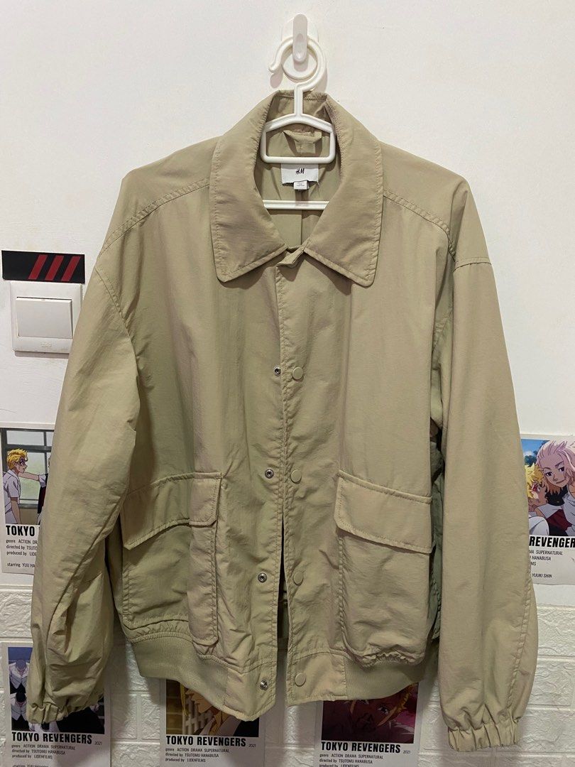 H and m cream jacket shop