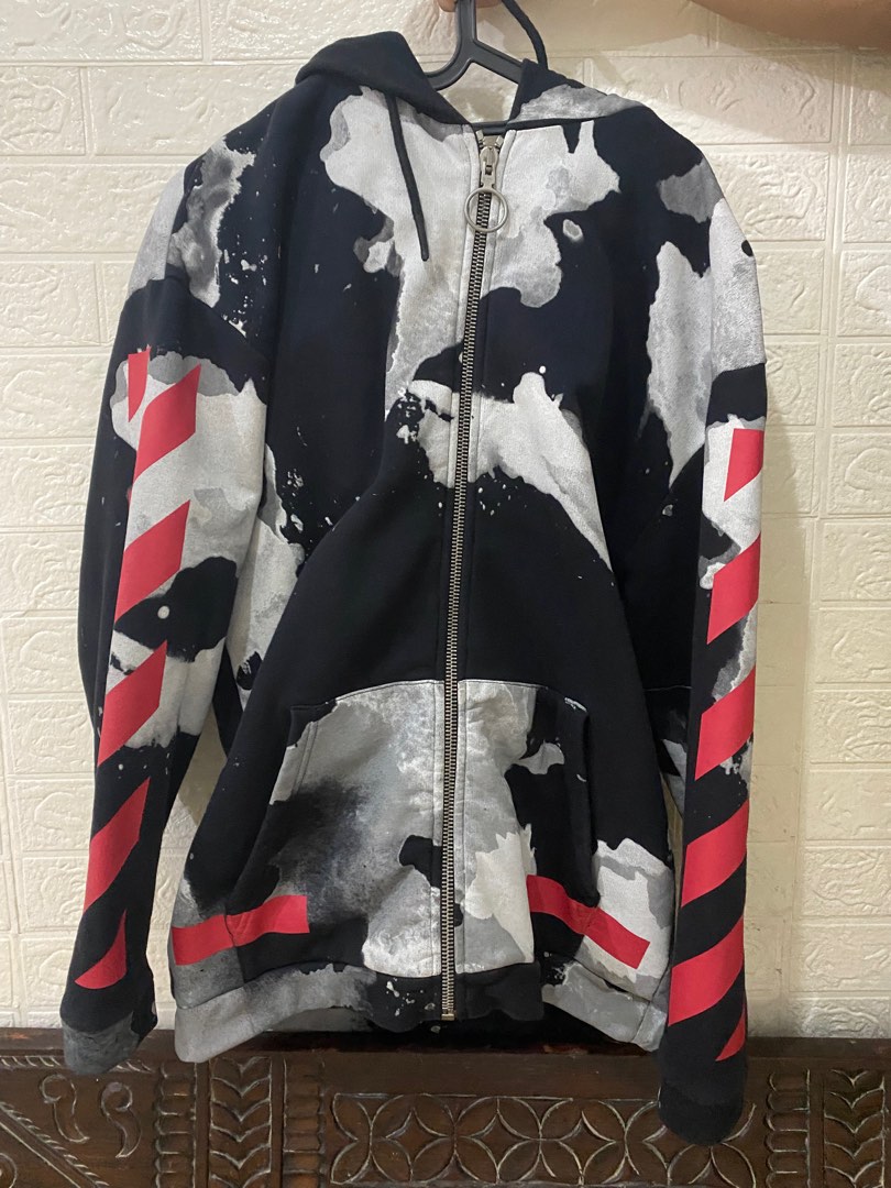 Off white liquid hoodie top