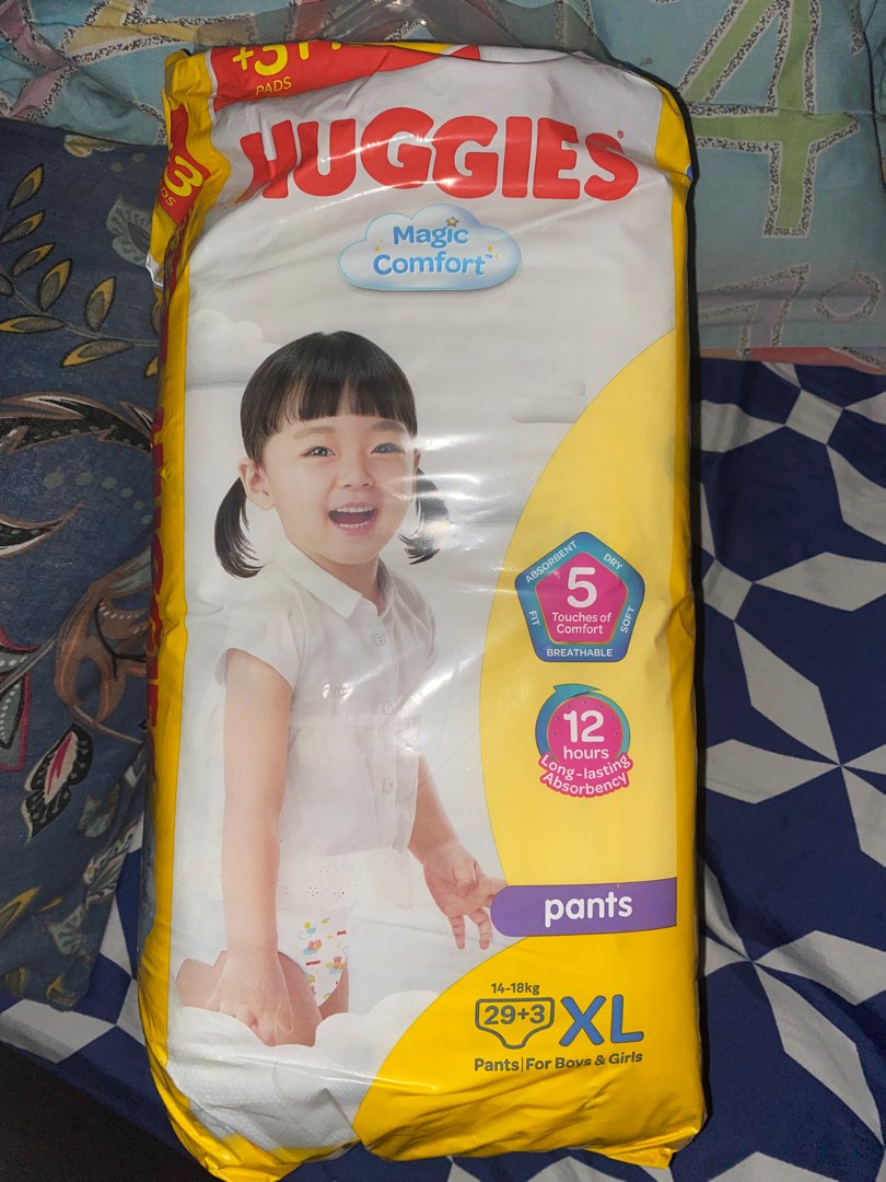 Huggies Magic Comfort Diaper Pants (XL) 32pcs. per pack, Babies