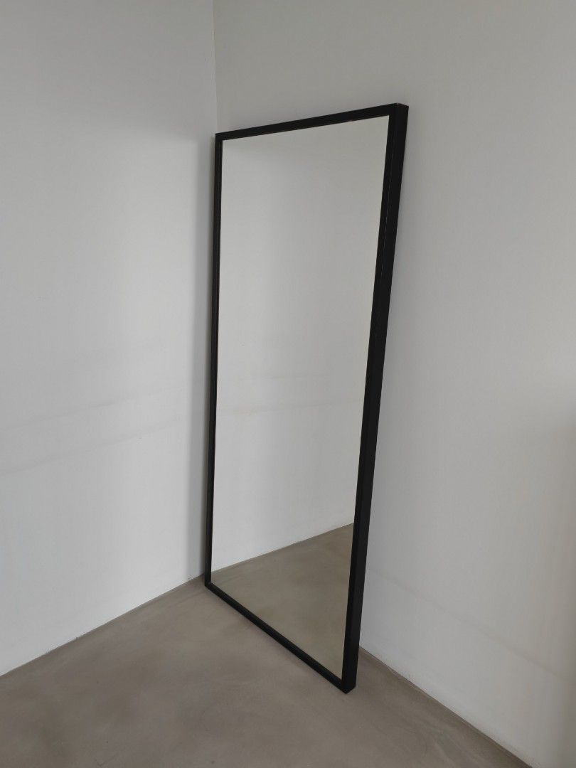 Iarge ikea black mirror, Furniture & Home Living, Home Decor, Mirrors