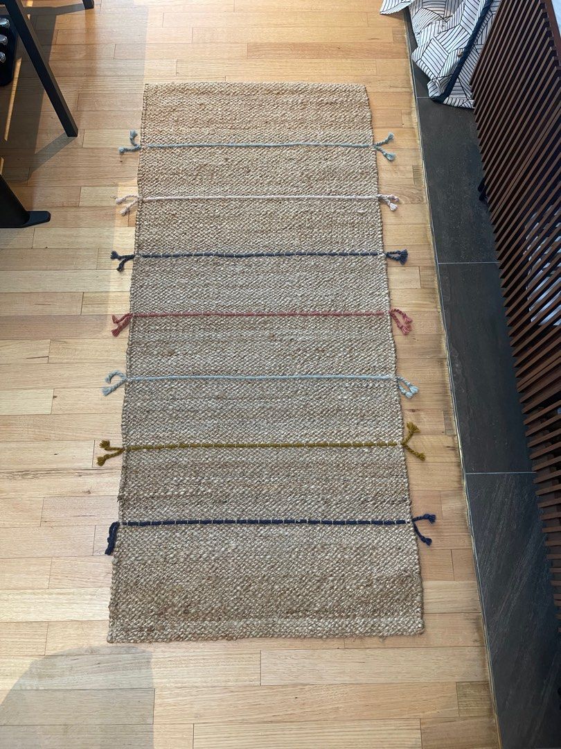 IKEA Jute Rug RAKLEV, Furniture & Home Living, Home Decor, Carpets, Mats & Flooring on Carousell