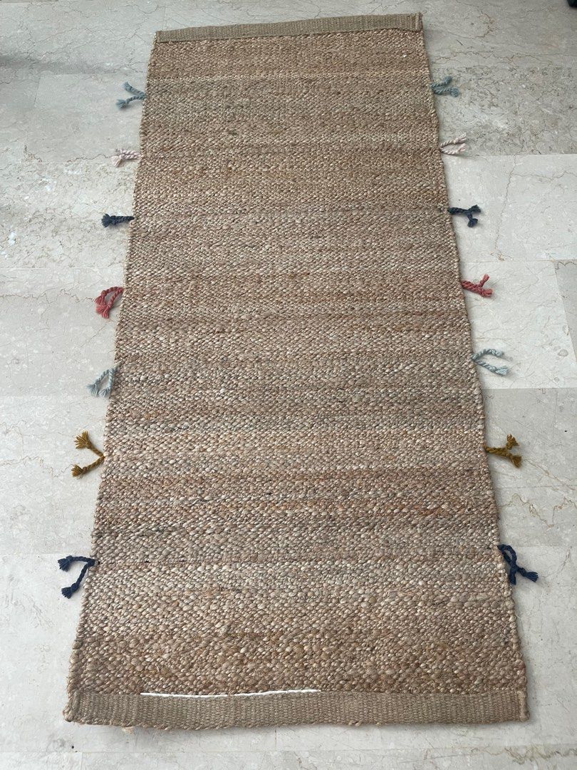 IKEA Jute Rug RAKLEV, Furniture & Home Living, Home Decor, Carpets, Mats & Flooring on Carousell