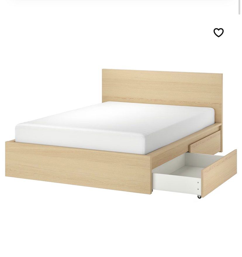 IKEA MALM Storage Bed Frame, Furniture & Home Living, Furniture, Bed