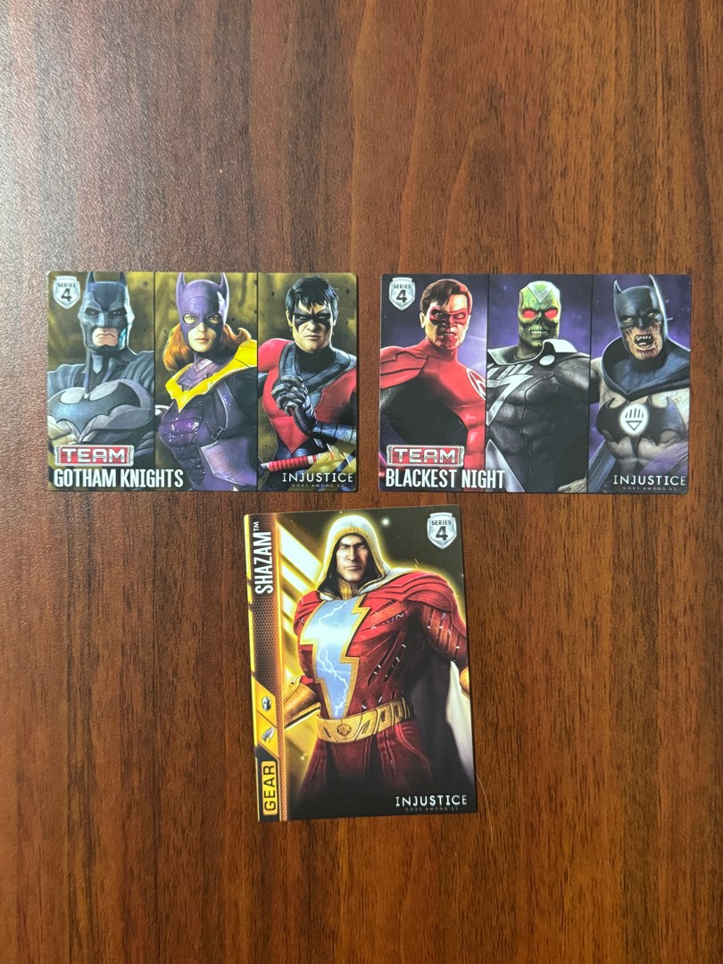 Injustice team and gear cards series 4, Hobbies & Toys, Toys & Games on
