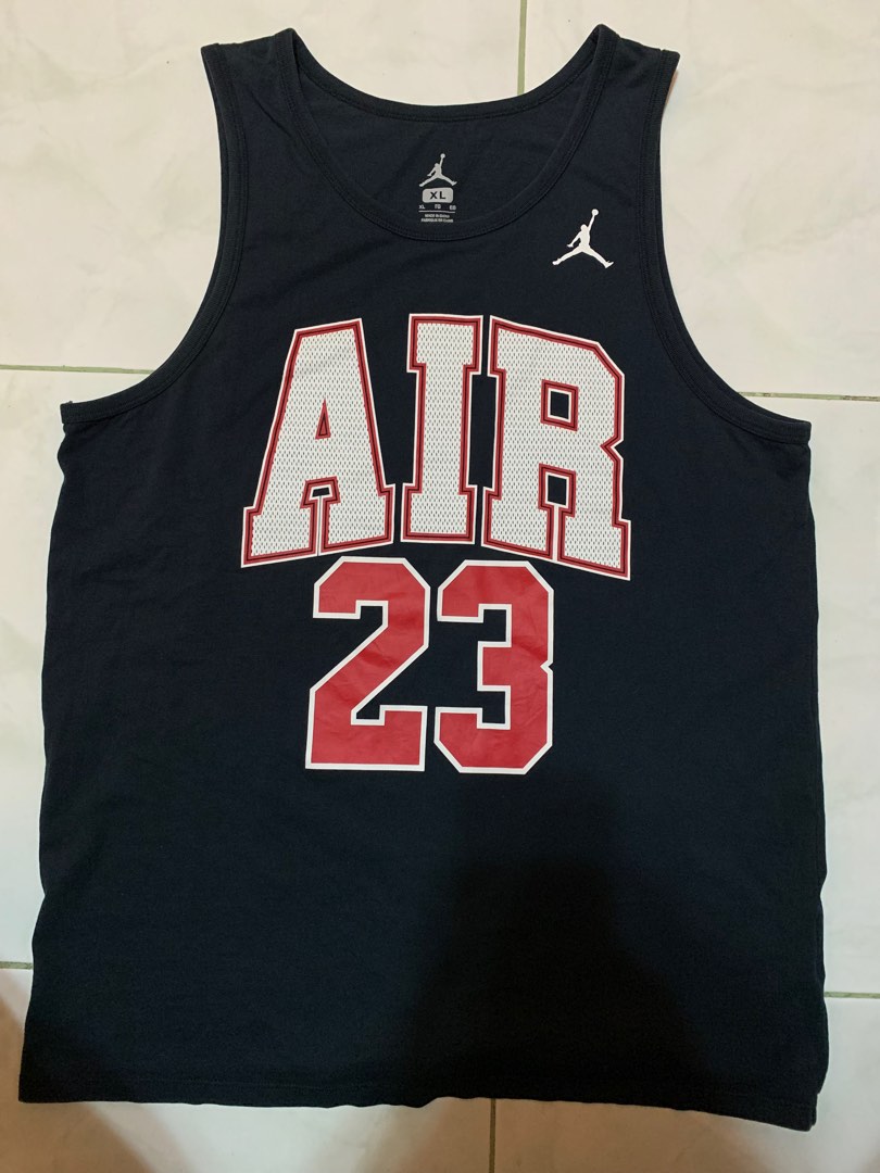 JORDAN AIR 23 TANK TOP, Men's Fashion, Tops & Sets, Tshirts & Polo