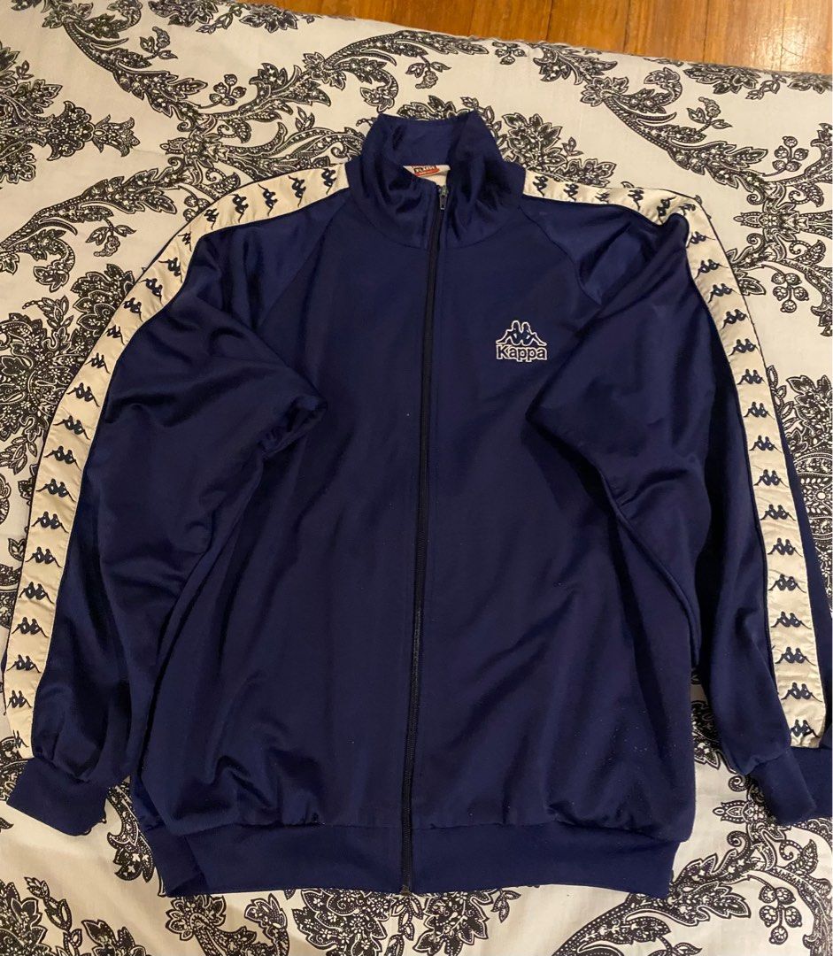 Kappa navy outlet track jacket