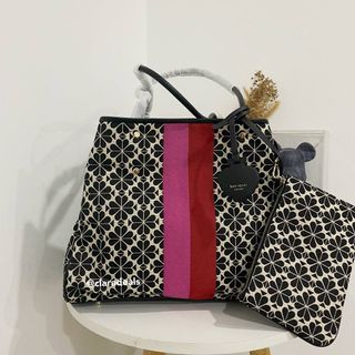 PRE Order) KATE SPADE Cruise Woven Houndstooth Medium Tote – uMoMasShop