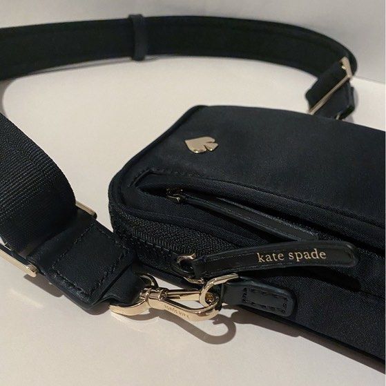 Kate Spade North South Phone Crossbody Jae Black Nylon 