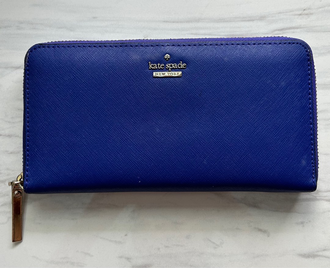 Royal blue kate spade wallet clearance