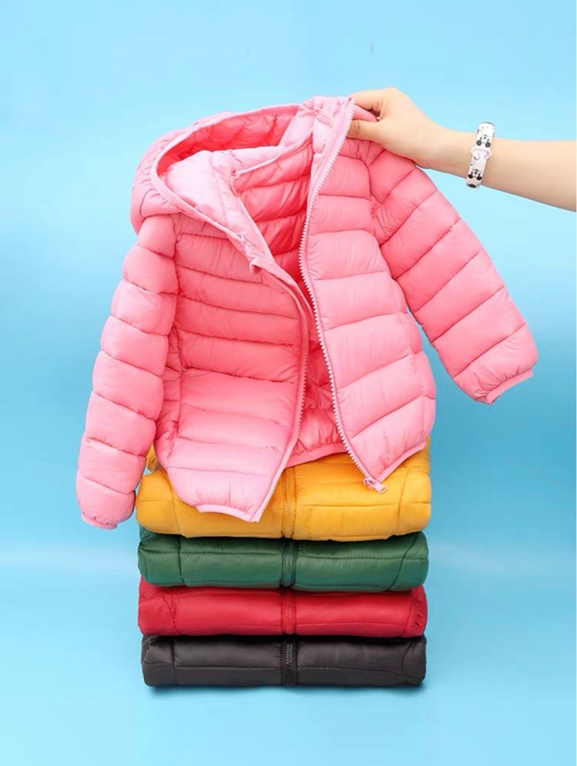 Girls pink down jacket online