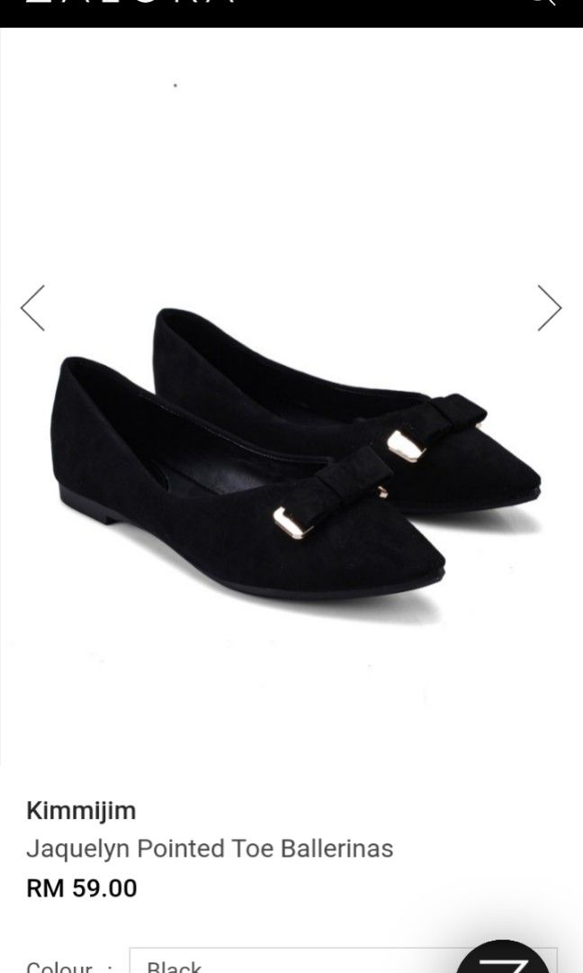 Zalora black cheap shoes