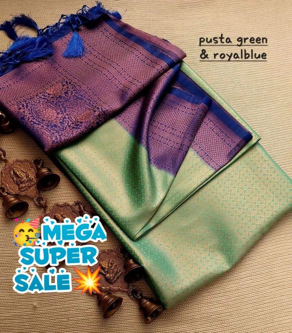 Kubera Pattu Saree - Olive