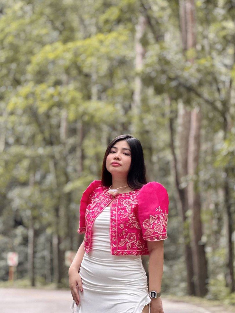 Fuschia pink bolero shop