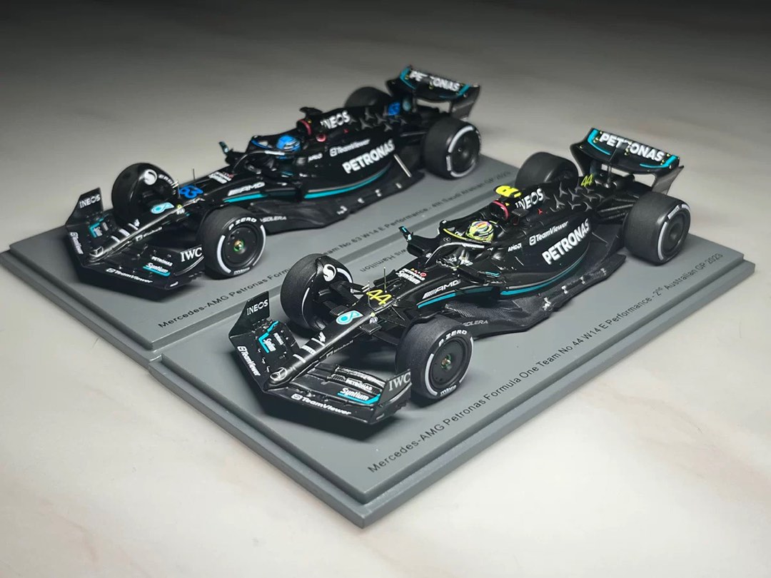 ミニチャンプス 1/43 W14 ルイス・ハミルトン 2023 スペインGP スパーク 1/43 メルセデスAMG F1 W14 E パフォーマンス No.44