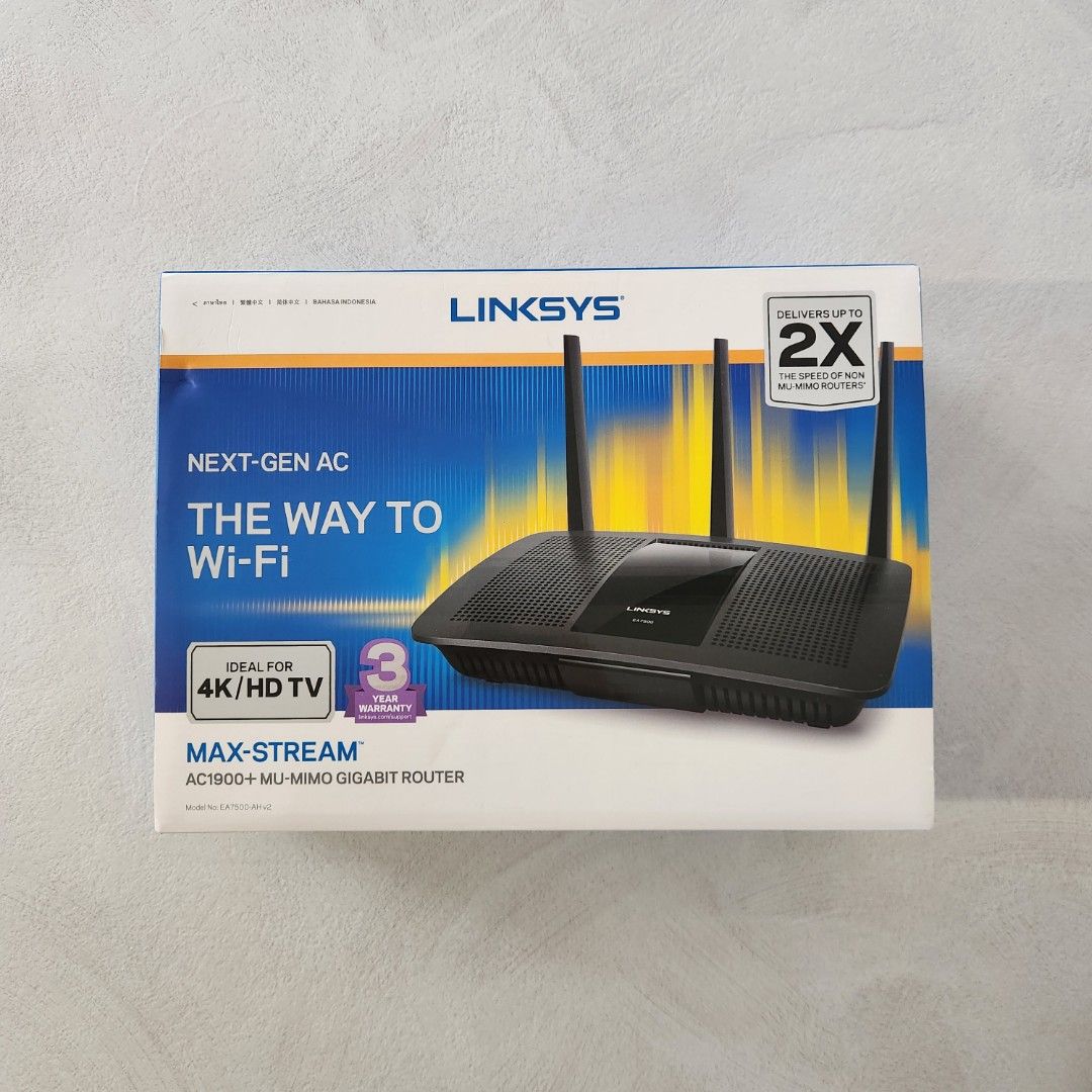 Linksys AC1900+ MU-MIMO Gigabit Router, Computers & Tech, Parts ...