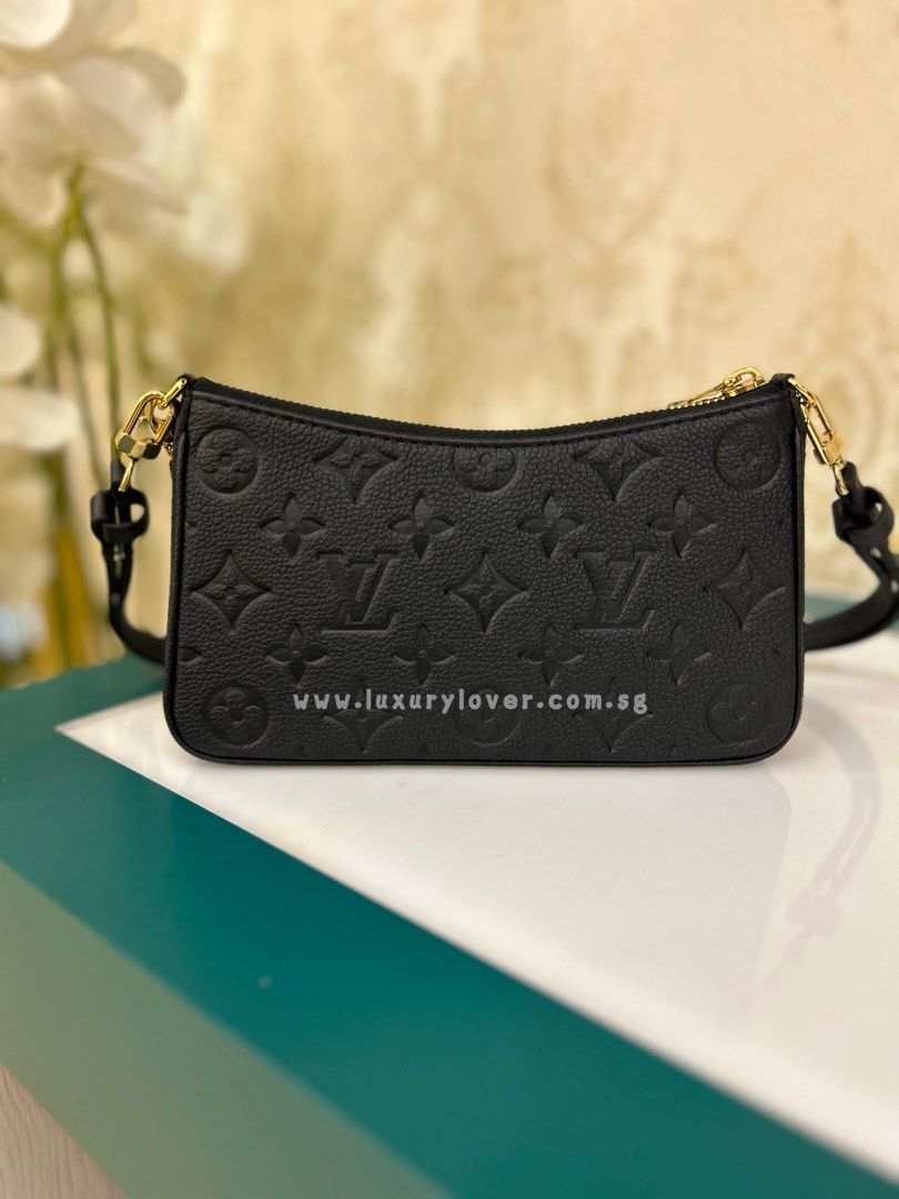 LNIB LV Louis Vuitton Easy Pouch on Strap Black Empreinte Leather (Cash  S$1,750)