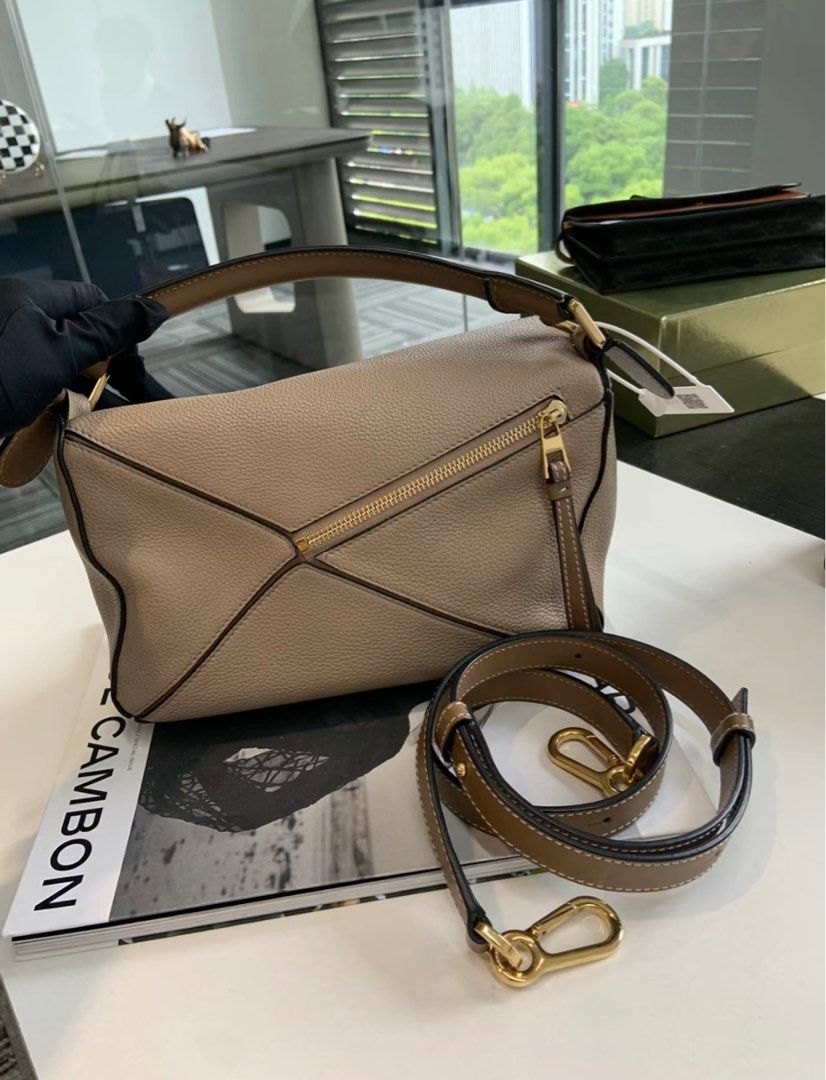 Loewe small sand mink puzzle bag Women s Fashion Bags Wallets Shoulder Bags on Carousell