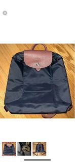 Longchamp Le Pliage backpack in black