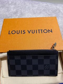 Louis Vuitton Coin Case Taigarama Card Holder M30839 Silver Men's