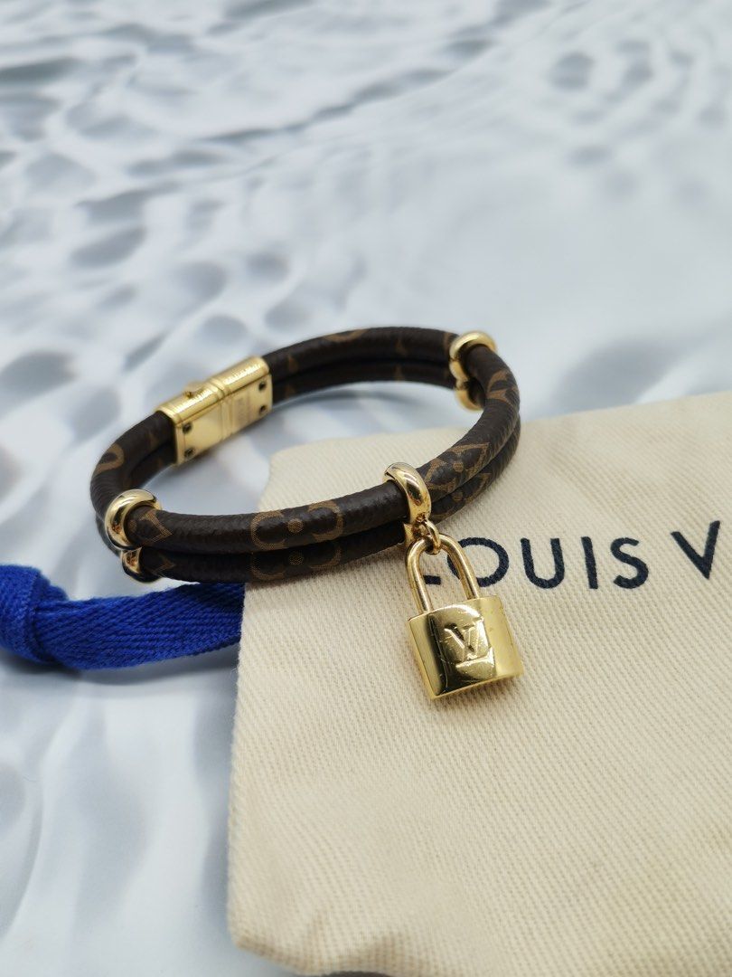 Louis Vuitton, Jewelry, Louis Vuitton Keep It Twice Bracelet Monogram  Canvas Brown