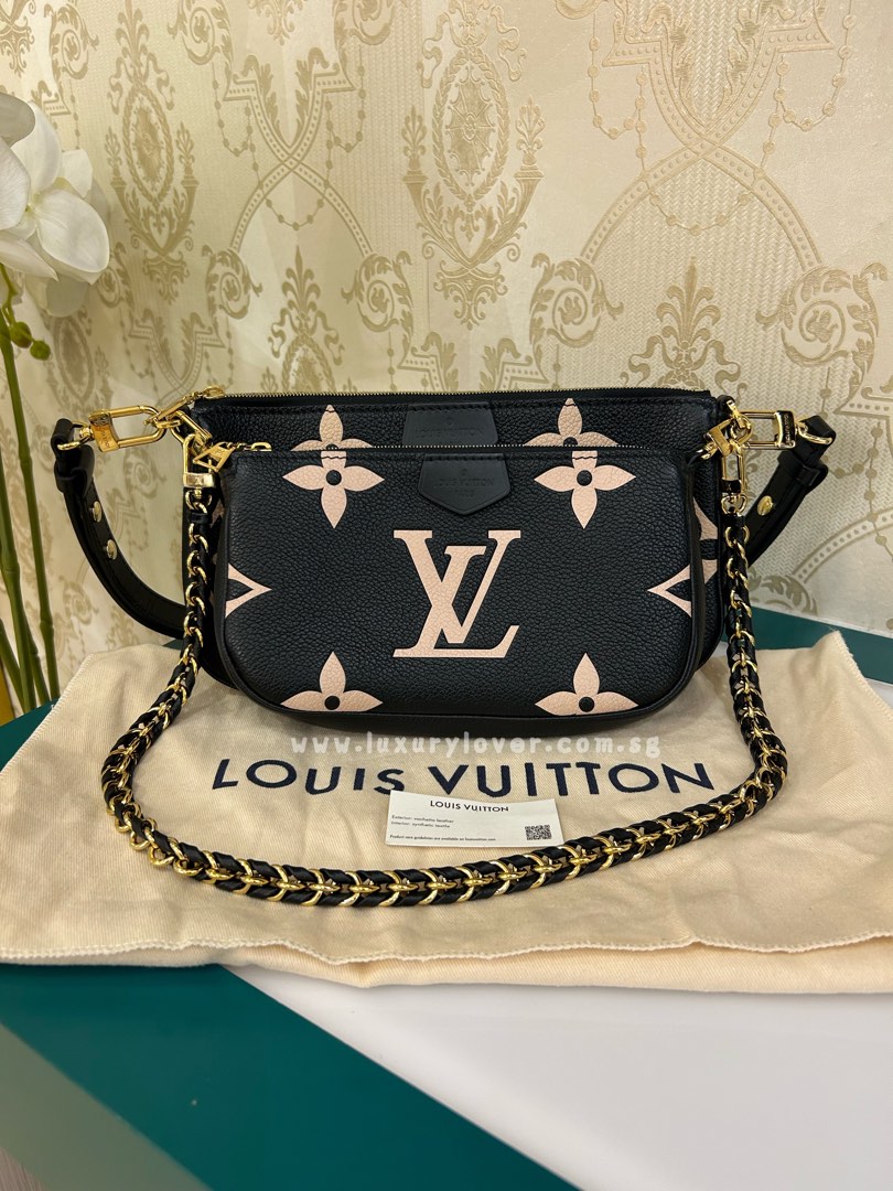Louis Vuitton MULTI-POCHETTE EMPREINTE LEATHER BIOCOLOUR, CREAM