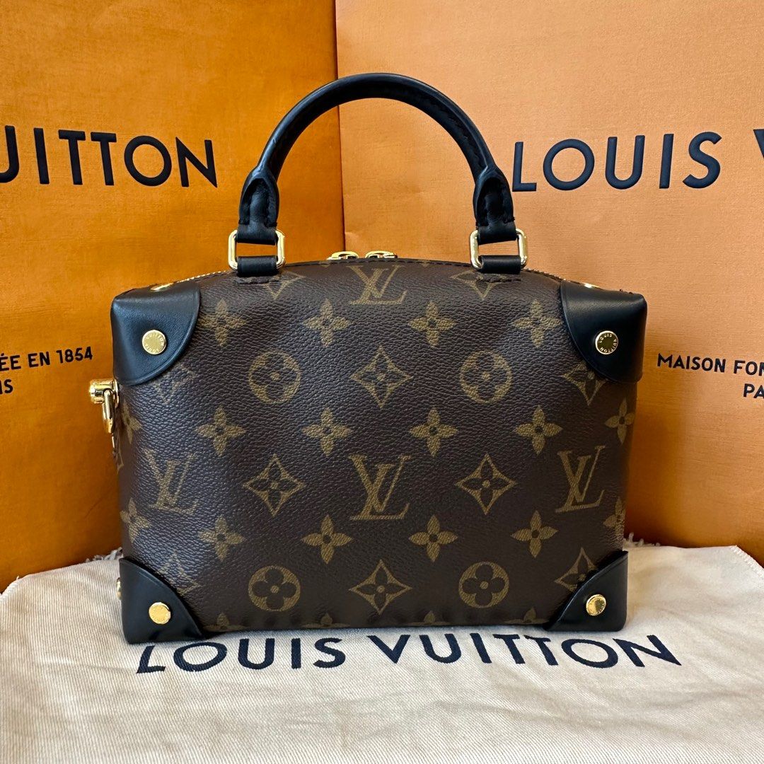 LOUIS VUITTON MONOGRAM PETITE MALLE SOUPLE IN BLACK WITH SHOULDER STRAP,  Luxury, Bags & Wallets on Carousell