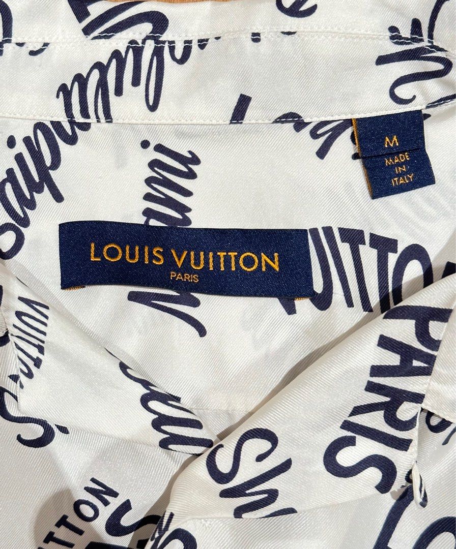 Silk t-shirt Louis Vuitton White size XL International in Silk - 36359783