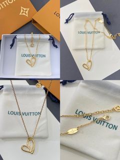Louis Vuitton LV x Me Letter J necklace, 名牌, 飾物及配件- Carousell