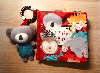 mama & papas 嬰兒、嬰幼兒 布書—我的好朋友在哪裡 （二手）