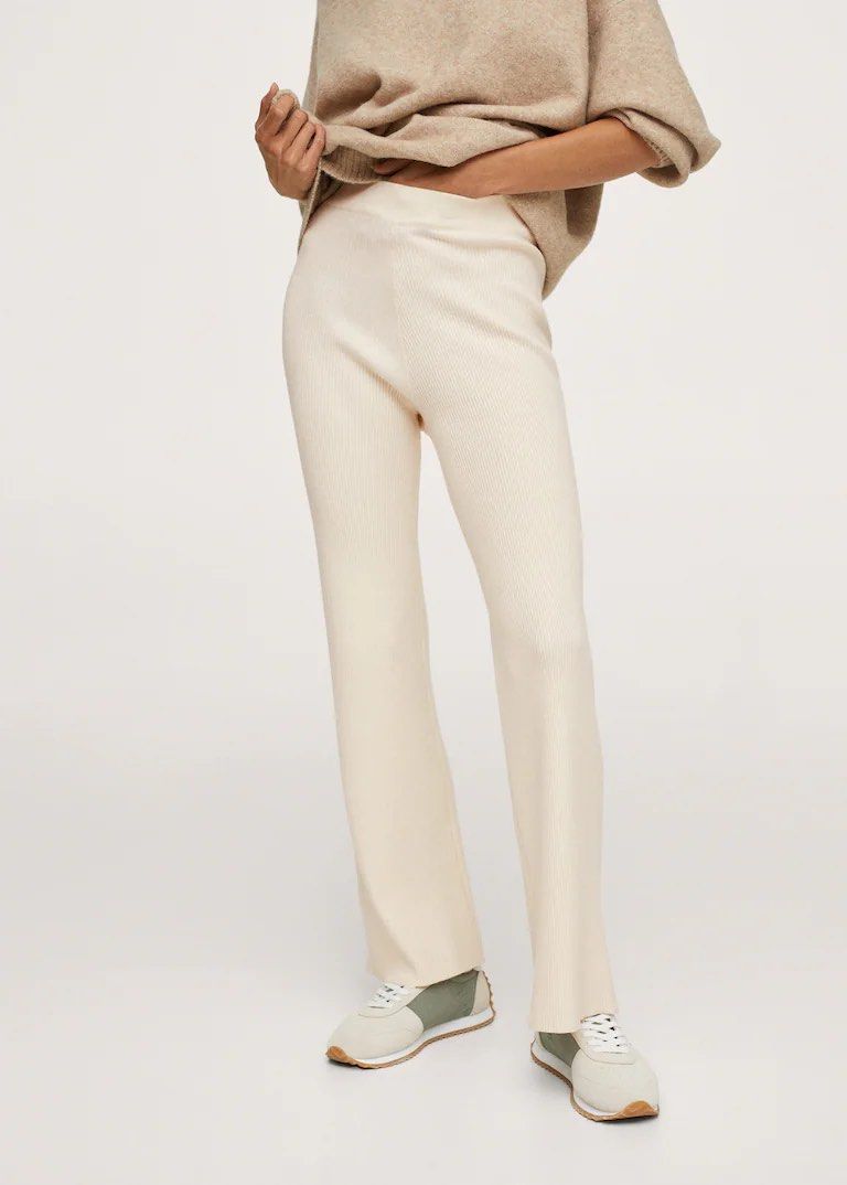 Adjustable waist online trousers mango