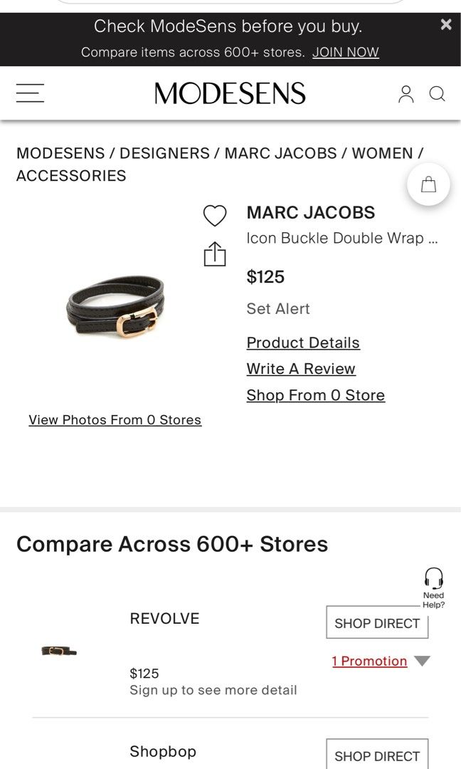 Marc Jacobs Classic Wrap Around Bracelet (Category: Bracelets) located in Pasig City. Submitted by margeshopping (Listing ID 1257747948, Image 2). Description: Brand new and original Marc Jacobs Wrap around classic bracelet Complete with dust bag and tag ONCE USED SRP 6,250 pesos.