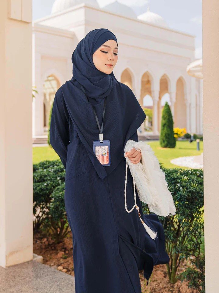 Mardina Safiyya Arafa Suit Dark Blue Women s Fashion Muslimah