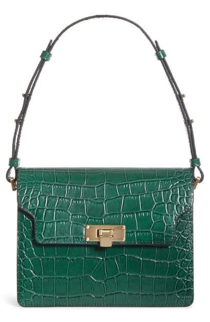 Marge Sherwood Vintage Brick in Green Croco, Fesyen Wanita, Tas & Dompet di  Carousell