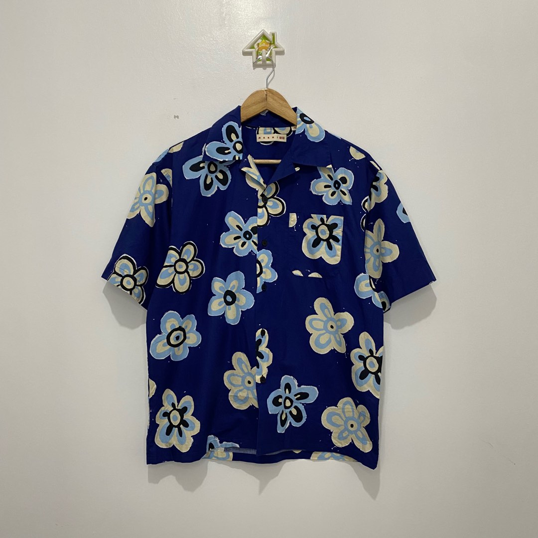 Marni Uniqlo Open Collar Polo, Men's Fashion, Tops & Sets, Tshirts ...