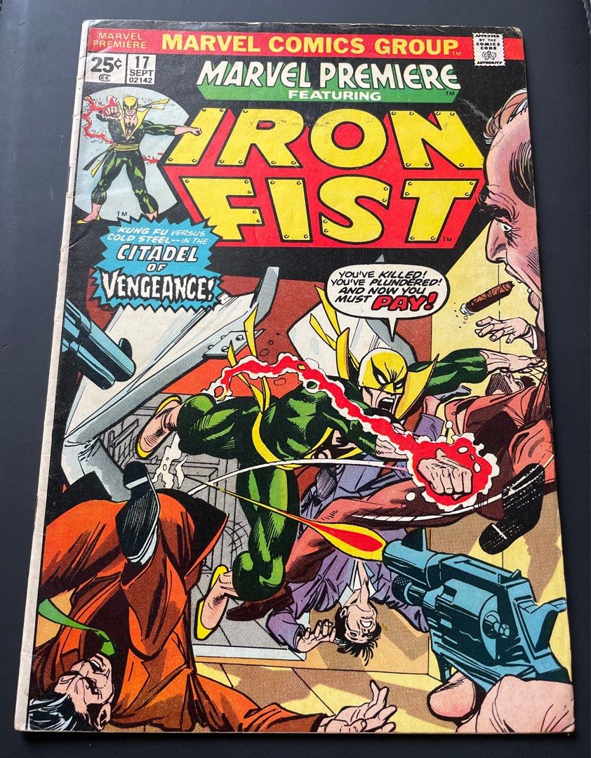 Marvel Premiere Featuring Iron Fist # 17 Comic Book (Category: Comics & Manga) located in Mandaluyong City. Submitted by collectorsobsessions (Listing ID 1257722646, Image 1). Description: - Not in Mint condition. - Could be categorized as Good to Very Good condition. - What you see is what you get. - PRICE: P500.
