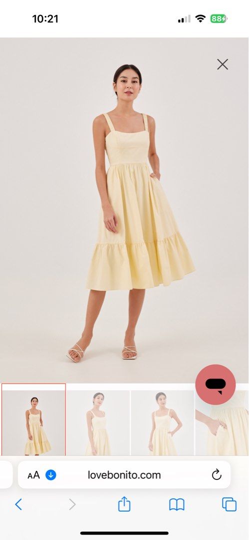 Mayra Bustier Midi Dress Love Bonito, Women's Fashion, Dresses