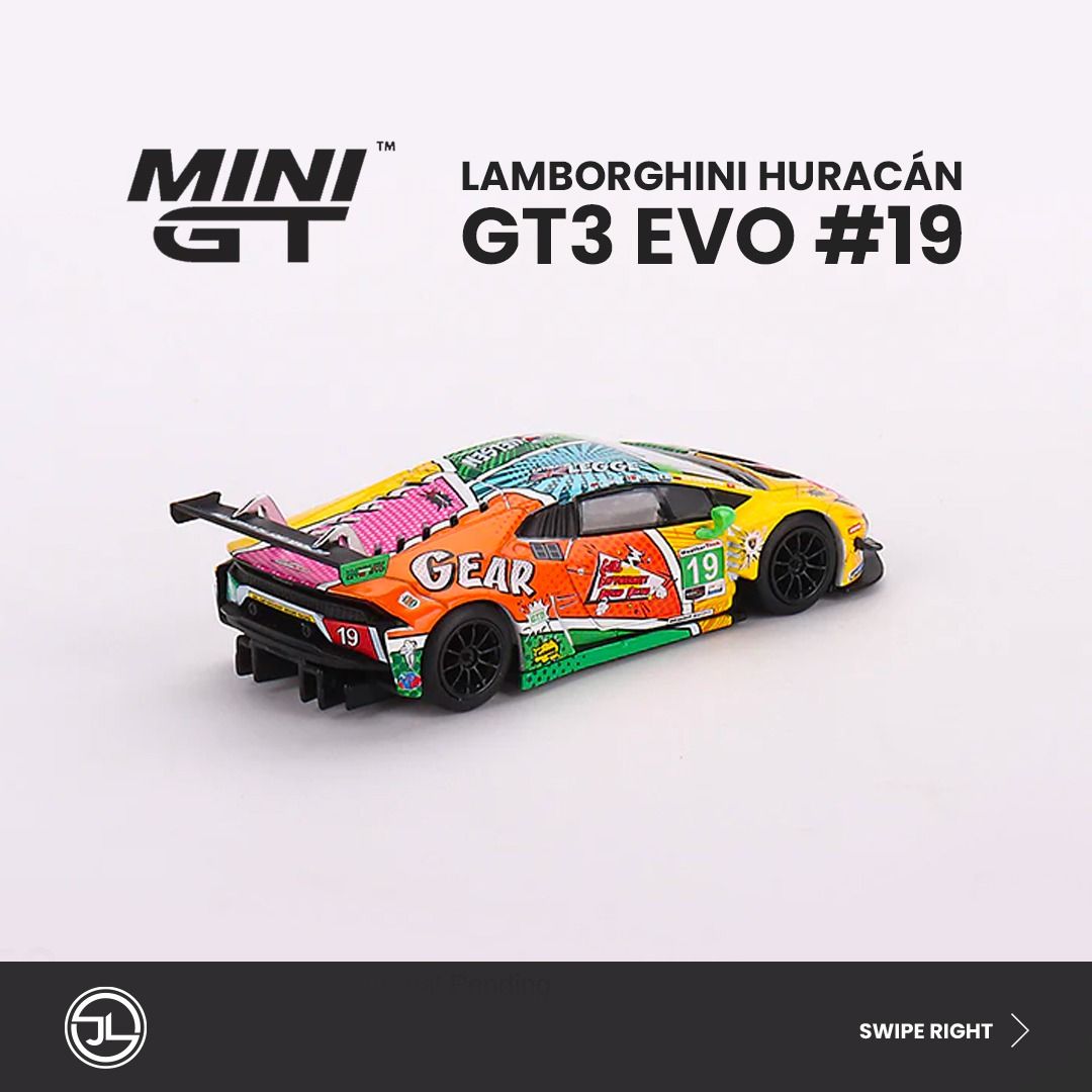 1/64 MINI GT: Lamborghini Huracán GT3 EVO #19 GEAR Racing 2020 IMSA Da –  Team IMSA
