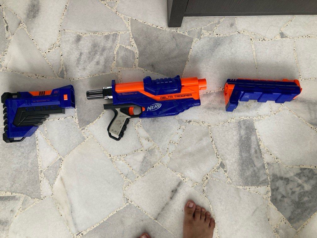 Modified Nerf Delta Trooper, Hobbies & Toys, Toys & Games on Carousell