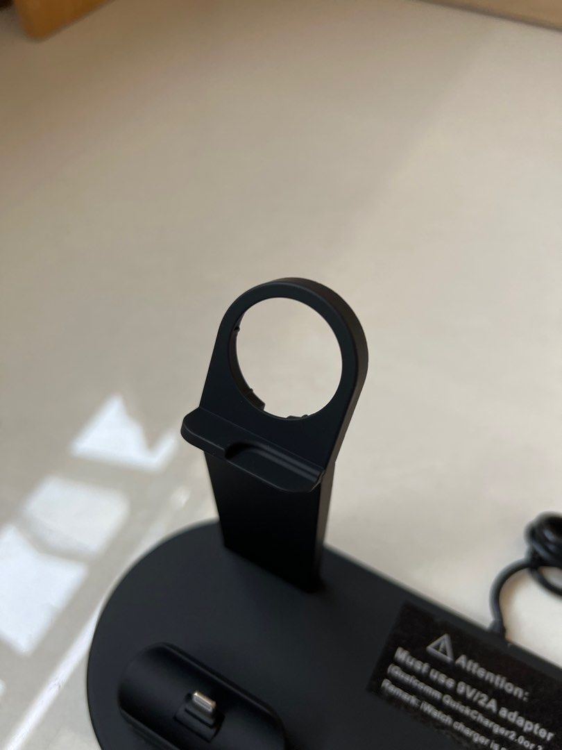 Multi Function Charging Stand (Category: Chargers & Cables) located in Singapore. Submitted by audir8 (Listing ID 1257774316, Image 3). Description: Brand new 3 in 1 charger dock for iPhone/micro USB/ type-c phones Take note Apple Watch charger is not included hence you will need to add the Apple Watch charger on the stand (see last few photos).
