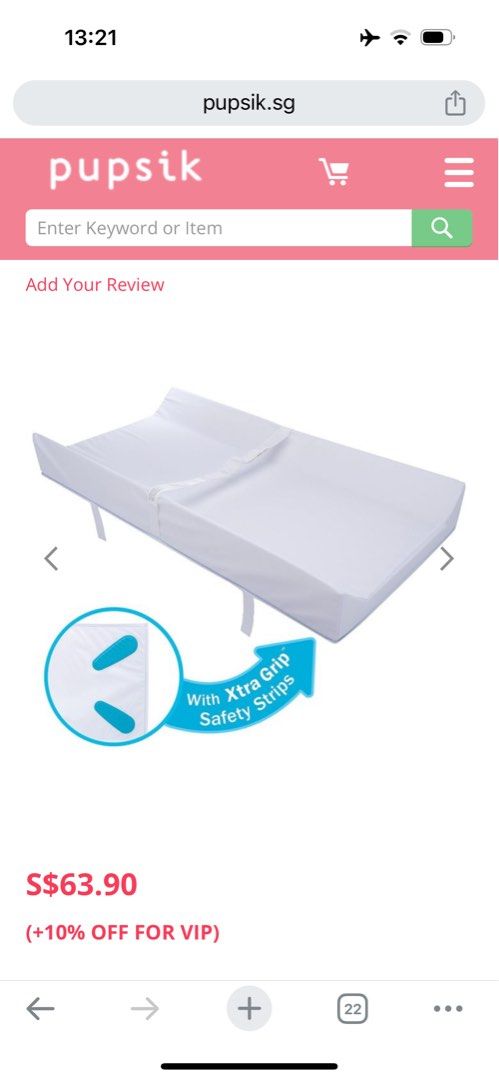Munchkin secure grip waterproof diaper changing pad sale