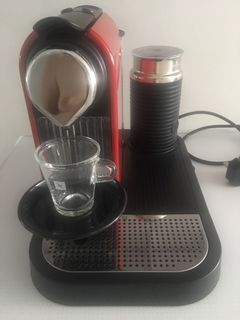 Nespresso Citiz  C120 Espresso Maker with Aeroccino  Milk Frother, Titanium