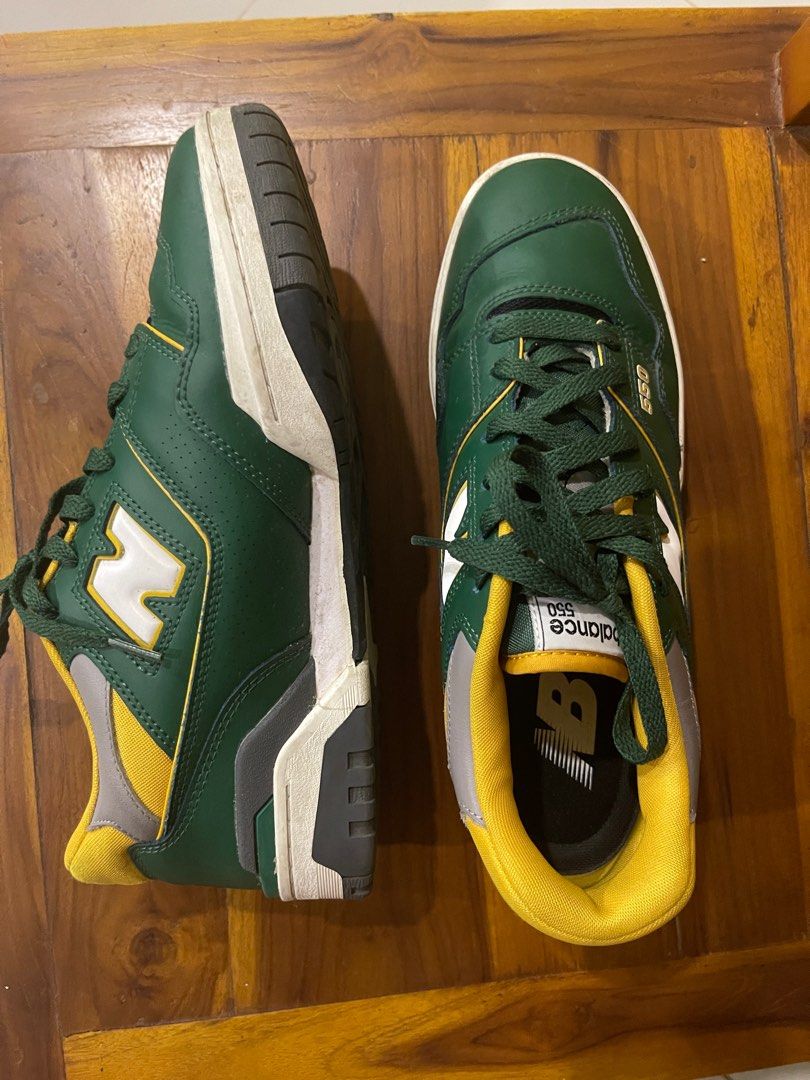 New Balance 550 Green, Men's Fashion, Footwear, Sneakers on Carousell