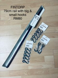 NEW Ikea FINTORP Rail & Hooks