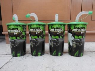 NEW!! Singapore Zoo Green Water Bottle #10.10