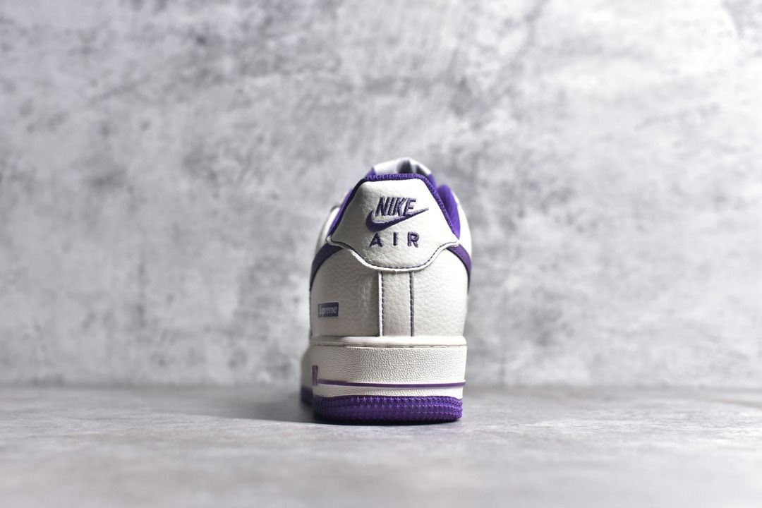 Purple and white air force sale ones