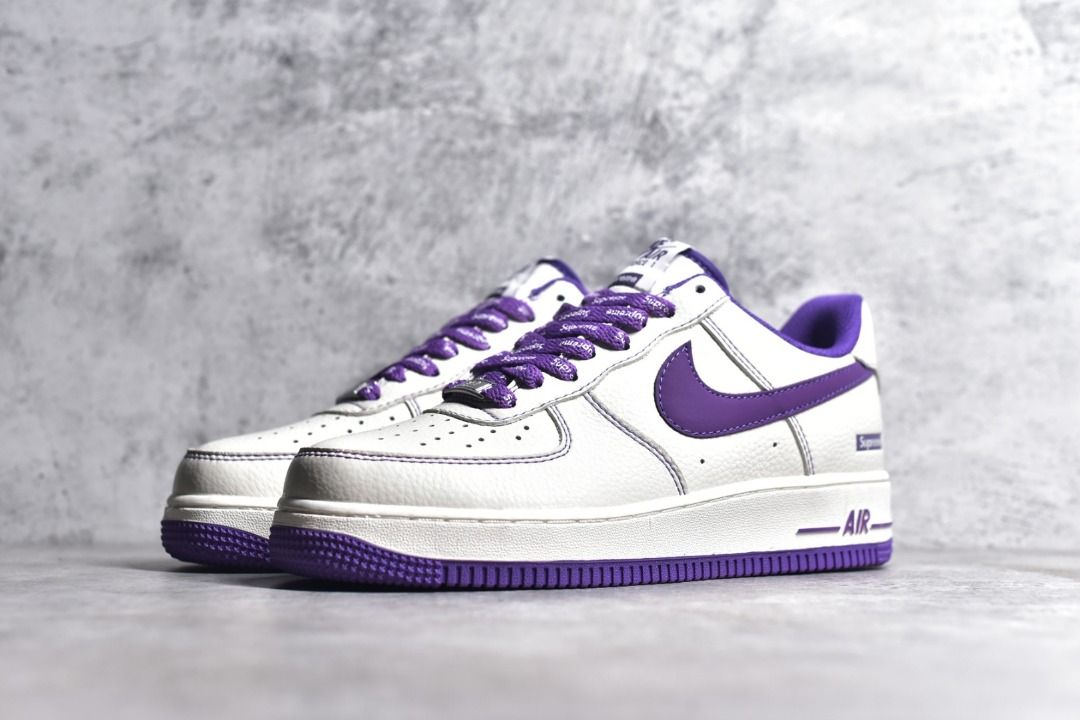 White and purple sneakers online