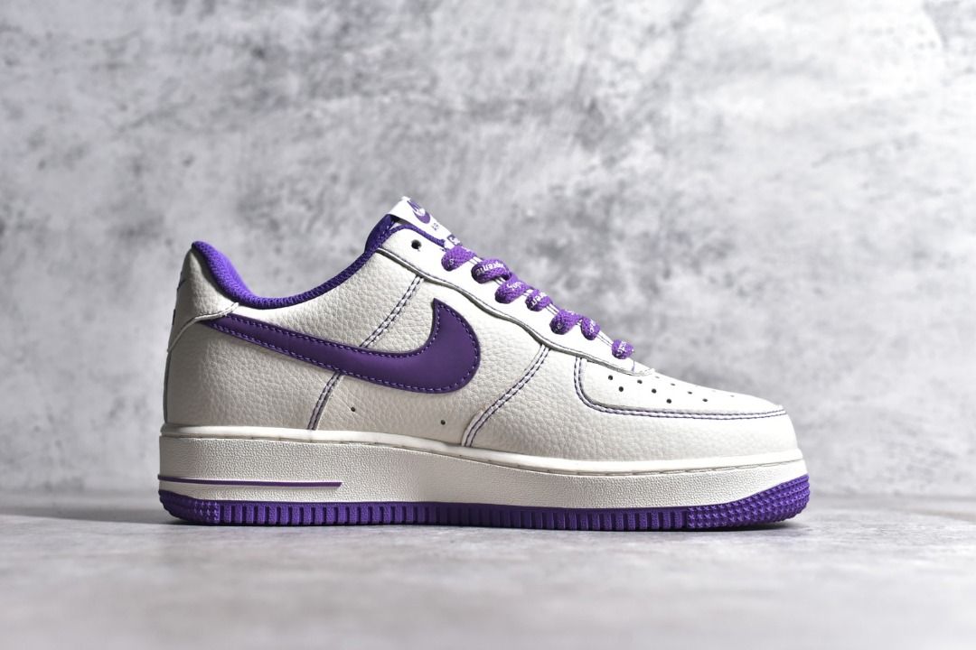 Nike air force top 1 low white purple